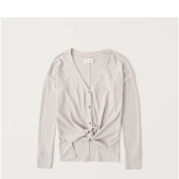 Abercrombie Cozy Waffle Button-Up Top - Picture 1 of 3